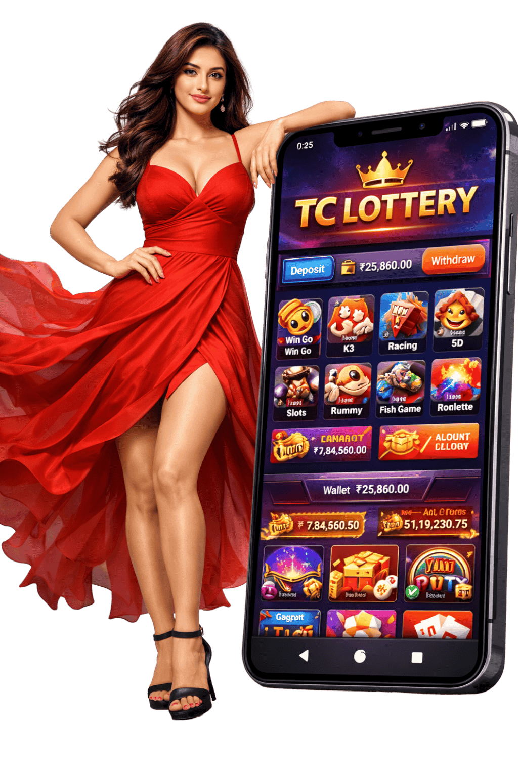 TC Lottery model for login support